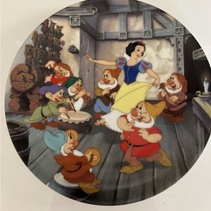 Walt Disney Snow White & Seven Dwarfs Collector Plate Knowles China Limited